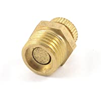 Sourcingmap - Compresor de aire de 1-4&quot-de metal roscado dorado válvula de desagüe npt macho